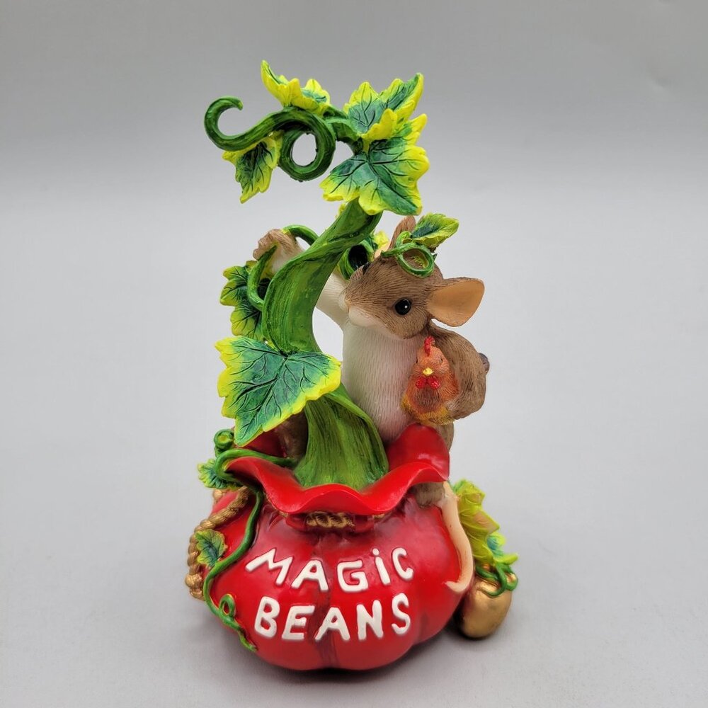 Charming Tails Grow Your Dreams Big Figurine Magic Beans